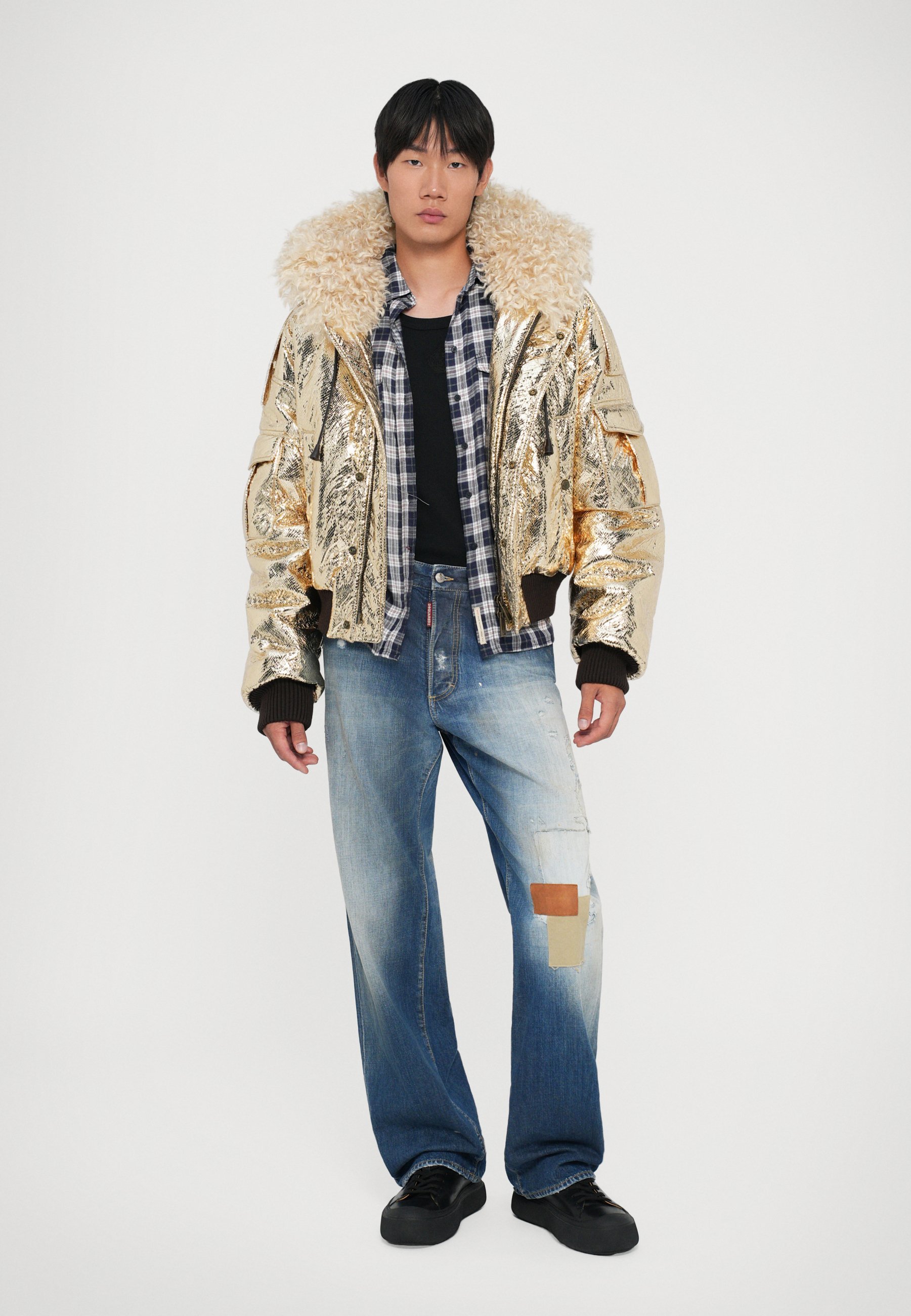 Dsquared2 PARADISE - Veste d'hiver - couleur or