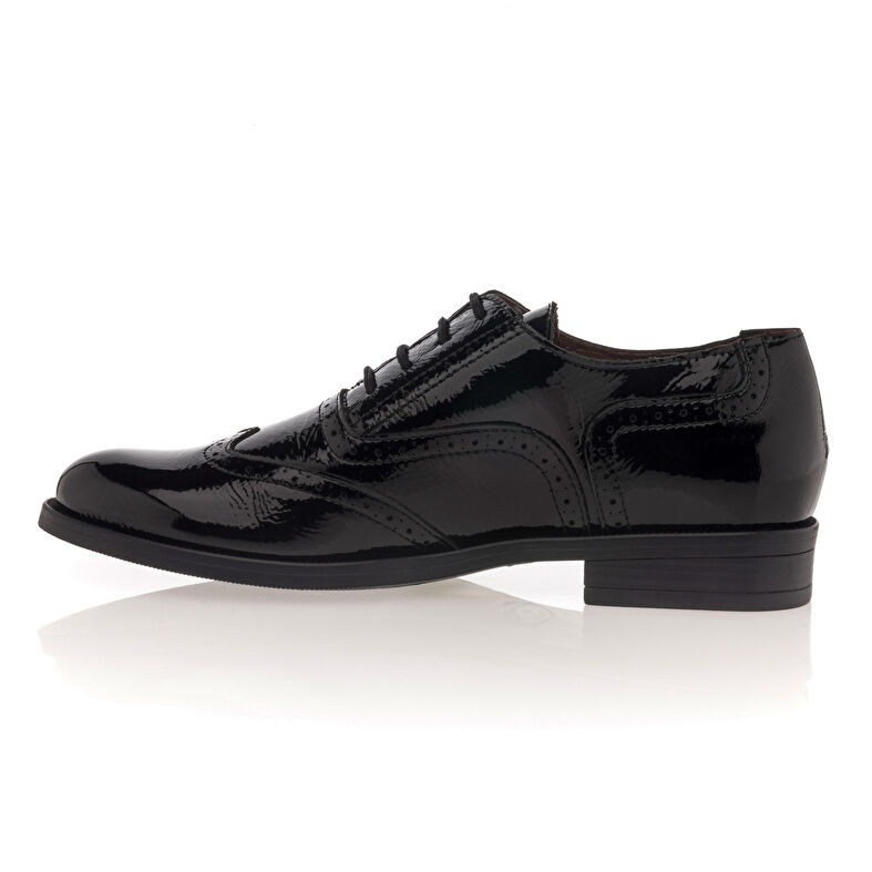 Schwarze Schnürschuhe für Damen / Derby-Schuhe