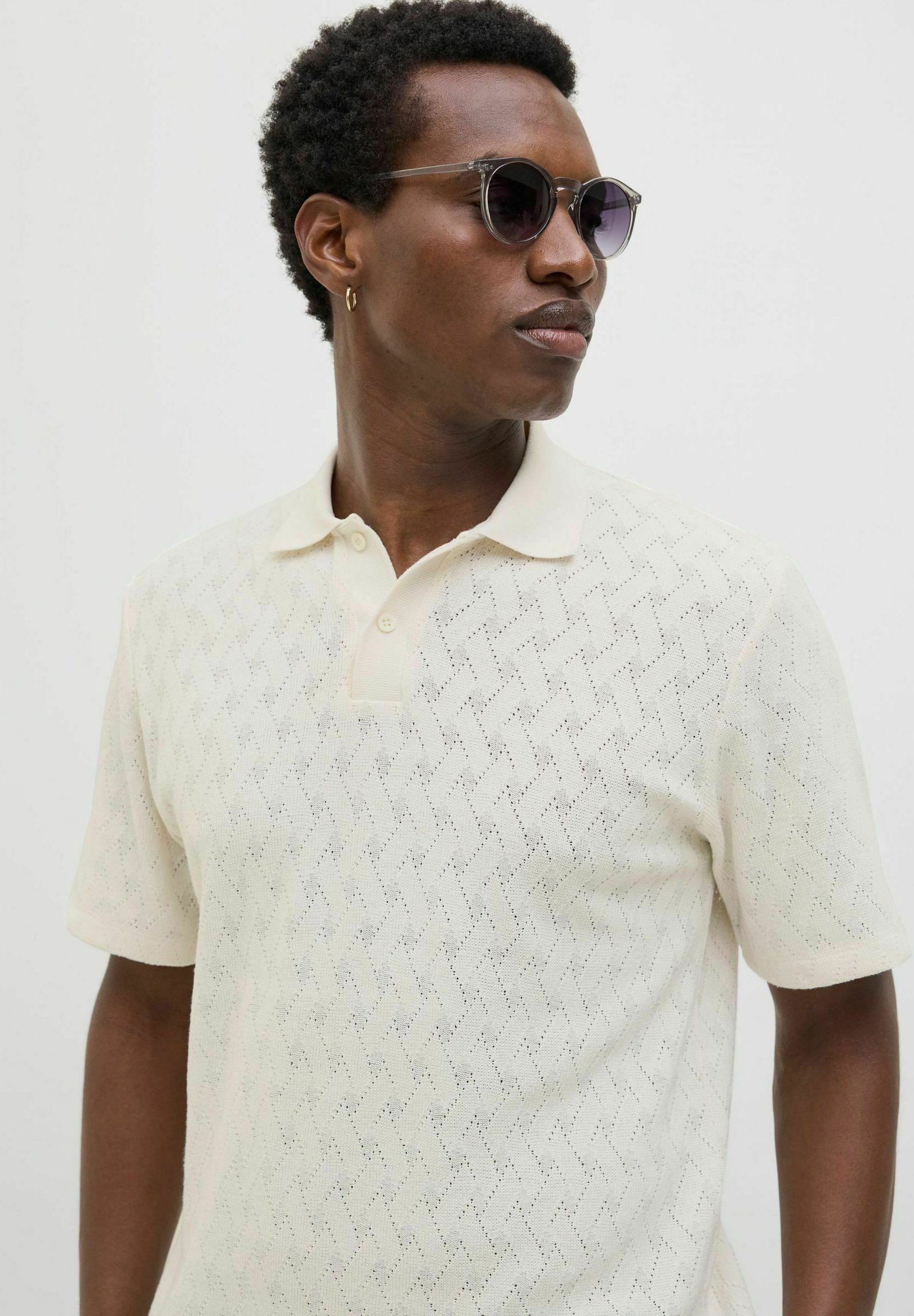 Jack & Jones PREMIUM EINFARBIG - Poloshirt - cloud dancer