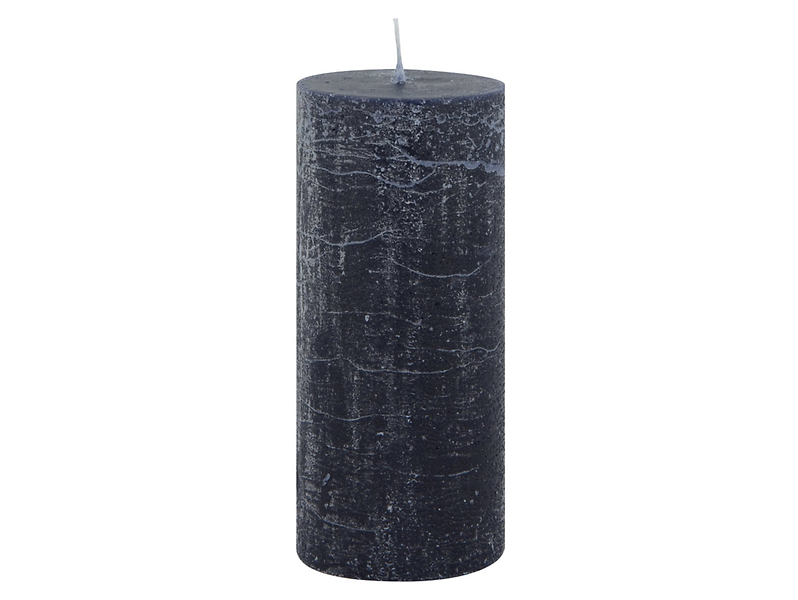 Świeca pieńkowa Rustic 16 cm czarna