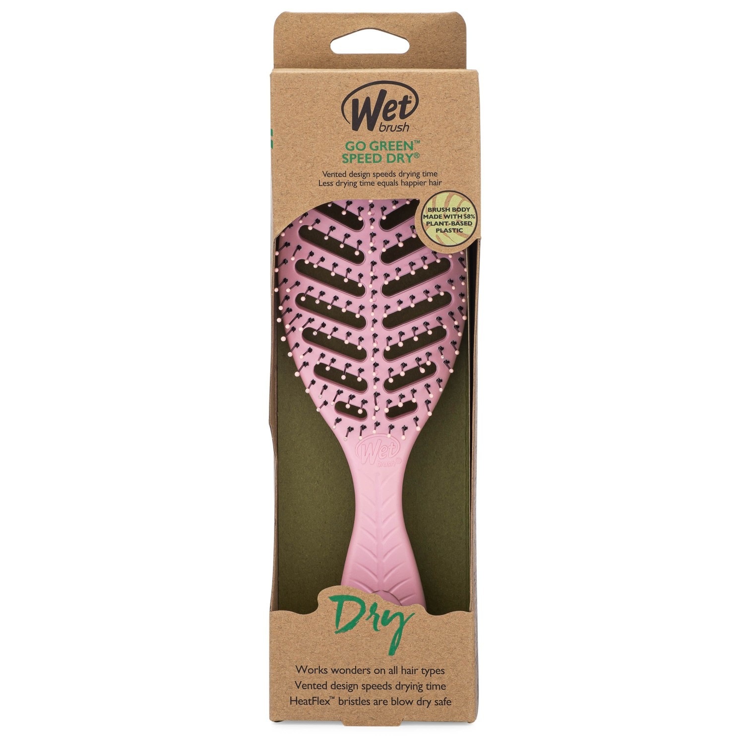 Mokrá kefa na rozčesávanie Go Green Speed Dry - 1 kus