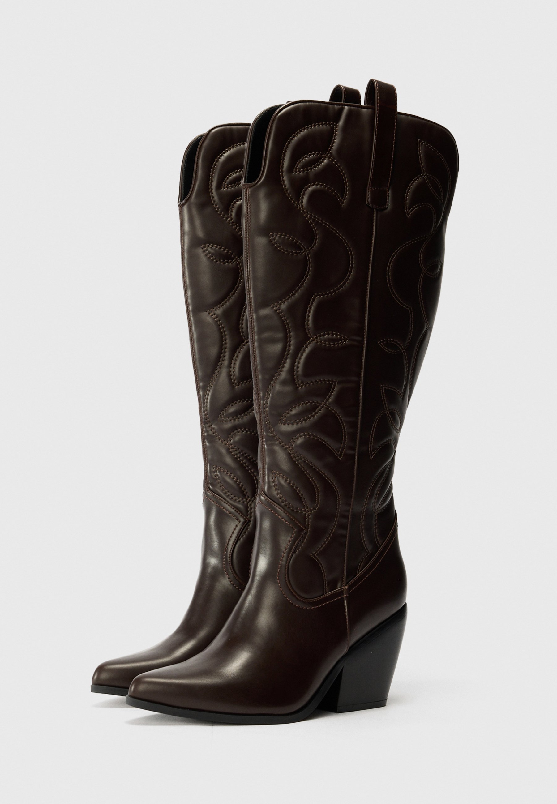 Even&Odd Wide Fit cowboy-/motorlaarzen - donker bordeauxrood