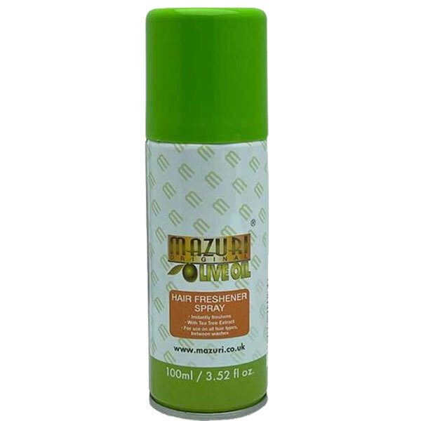 Sprej na osvieženie vlasov s olivovým olejom Mazuri