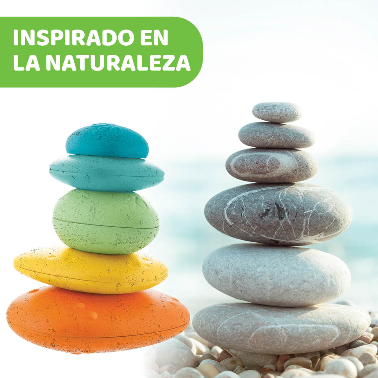 Οικολογικό παιχνίδι στοίβαξης Eco+ Stones