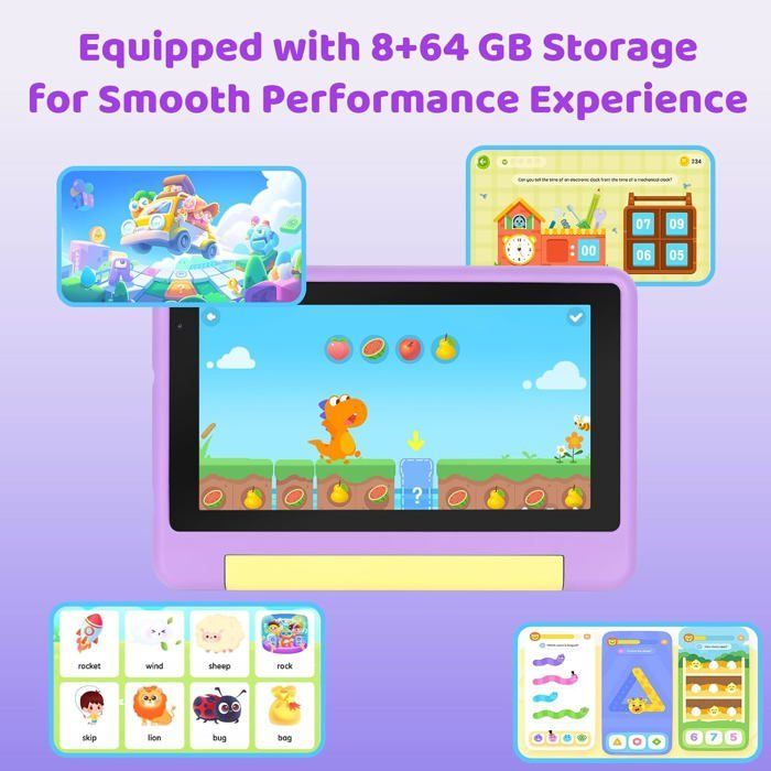 KOTSREN CHILDREN'S TABLET - A133 - Android 13 - 8 GB RAM - 64 GB (expandable to 128 GB)