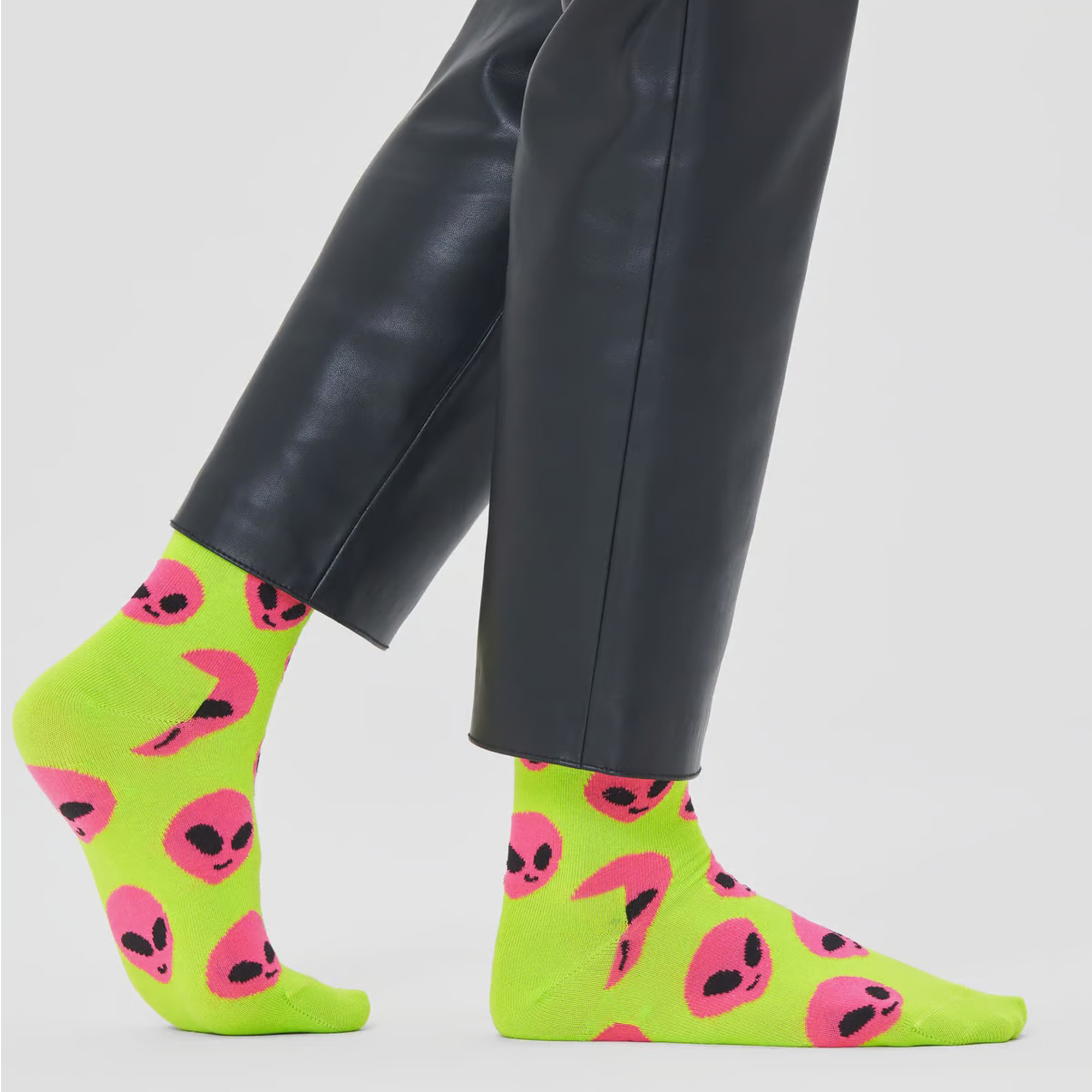 Par De Calcetines Happy Socks Pink Alien