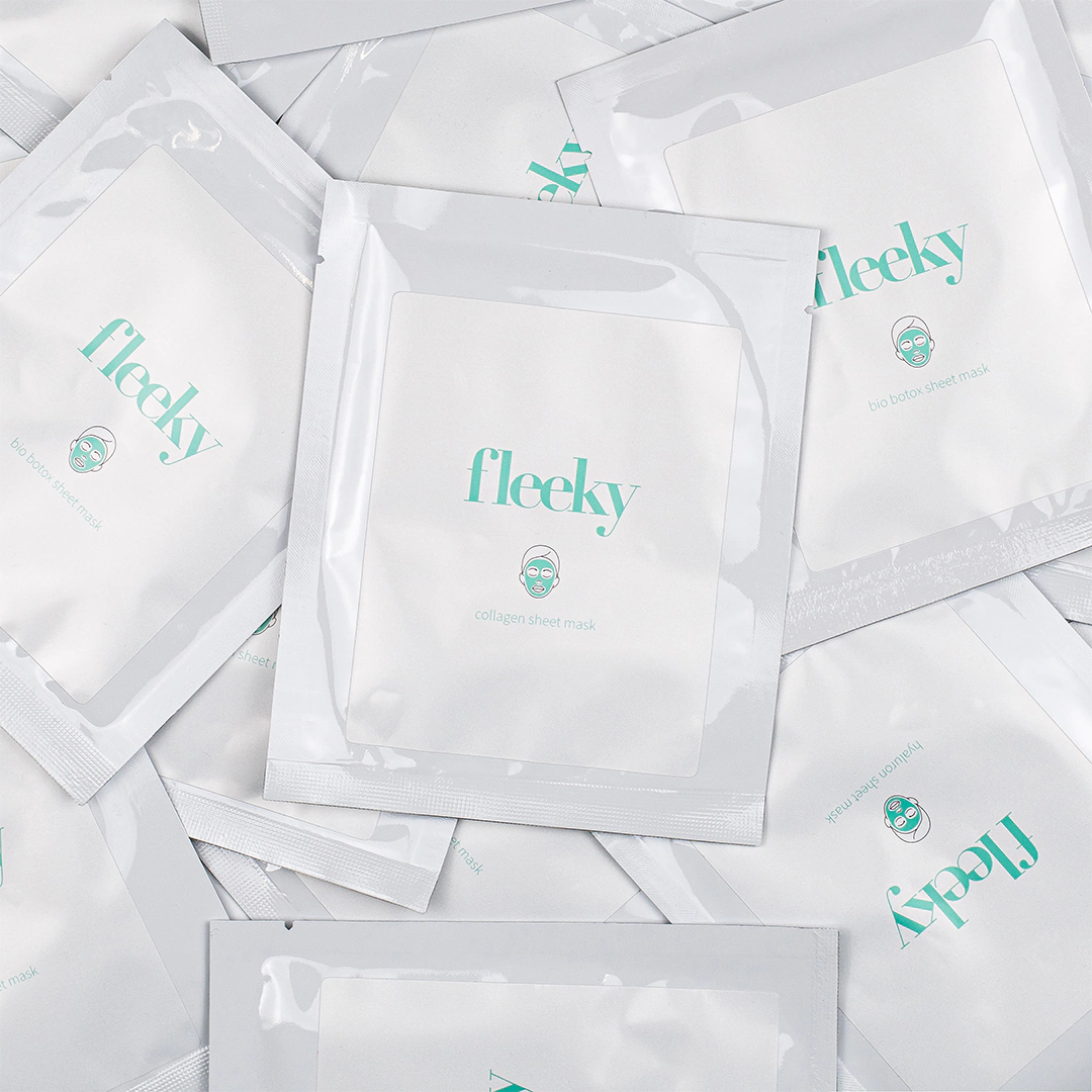 Fleeky Masque en Tissu Collagène - Éclat & Hydratation pour le Visage