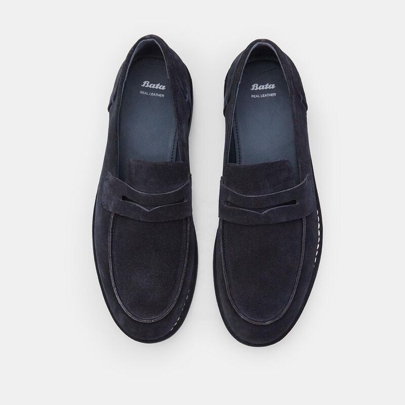 BATA herenloafers van suède