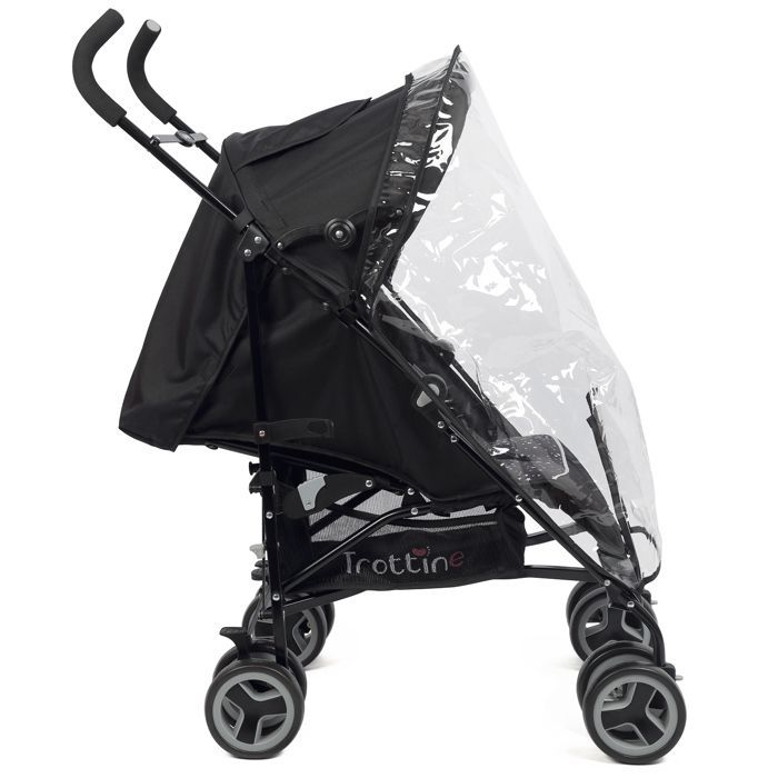 Carrinho de Bebê Reclinável Multiposições TROTTINE ARKANSAS, Preto e Estrelado