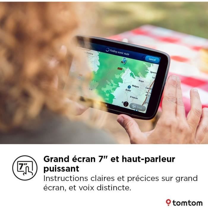 TomTom GO Camper Max de 2.ª generación - GPS para autocaravanas, caravanas y coches - Pantalla de 7 pulgadas - Puntos de interés específicos - Mapa mundial