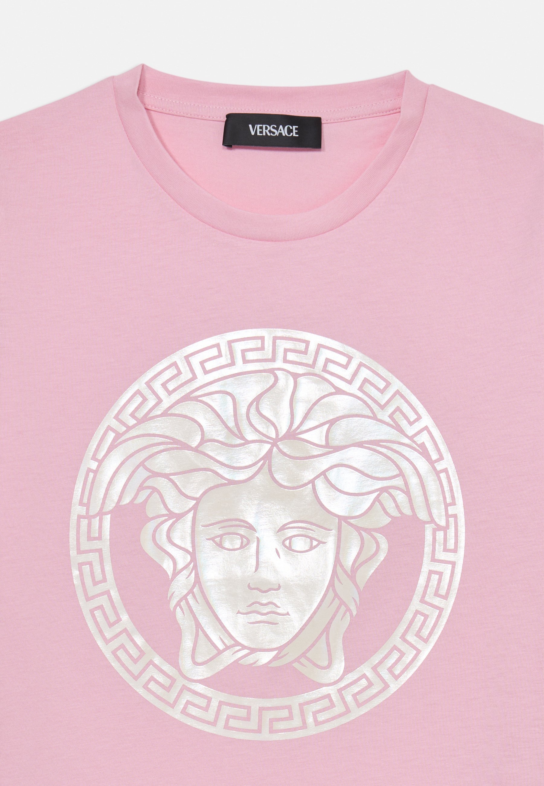 Versace MEDUSA KIDS EFFECT PRINT UNISEX - T-shirt met print - pastelroze