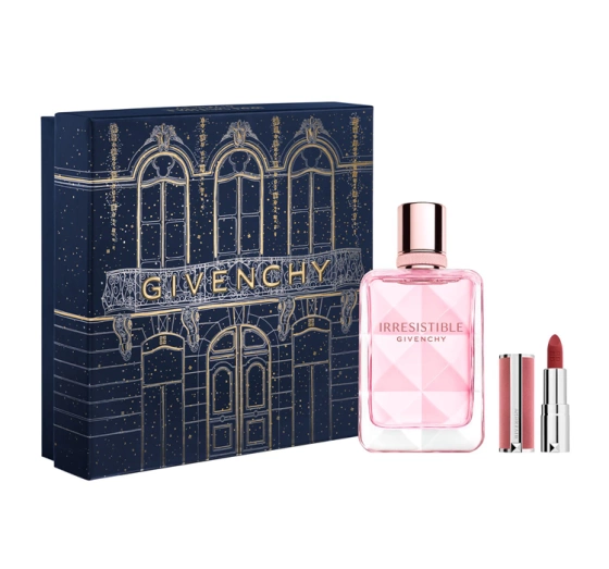 Givenchy woda perfumowana spray Irresistible Very Floral 50 ml   pomadka do ust Le Rouge Sheer Velvet 27 1,5 g