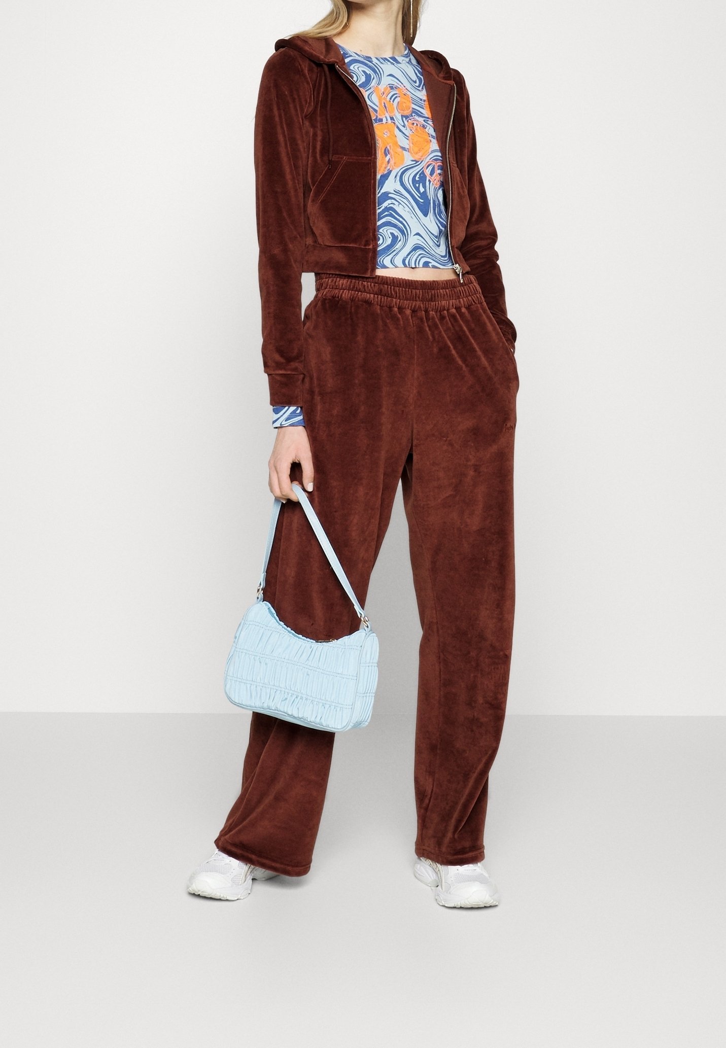 iets frans... Felpa con zip - marrone scuro