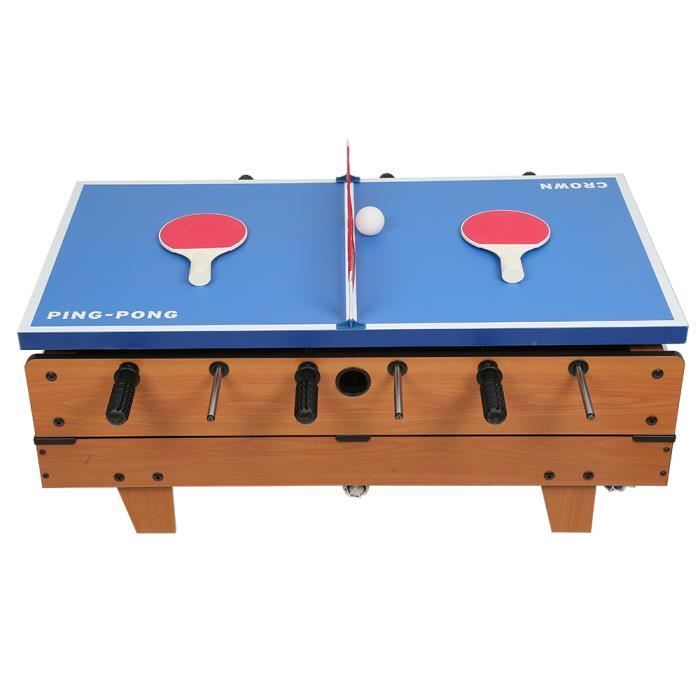 Multigametafel - NUO - Tafelvoetbal, Biljart, Pingpong, Hockey - Gemengd - Binnen - Hout