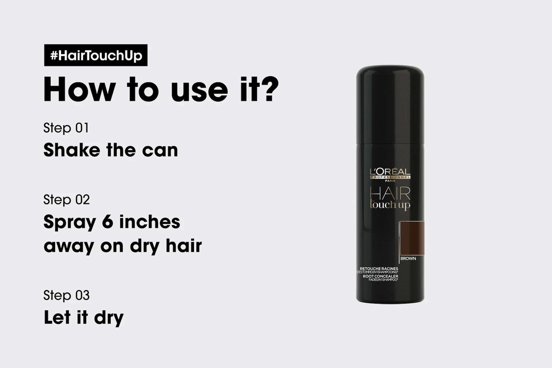 Dotjerivanje kose smeđe smeđe - L'Oréal Professionnel