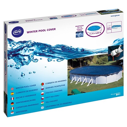 Couvertures de piscine ovales
