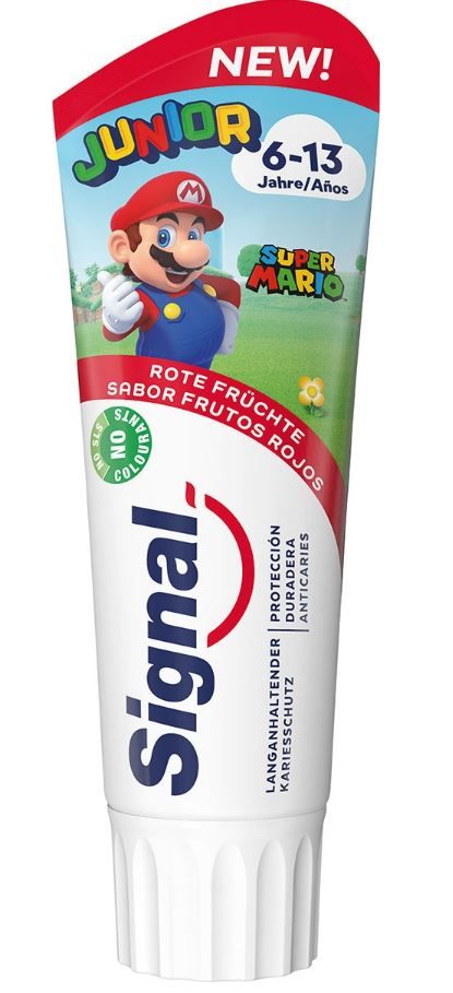 „Super Mario“ vaikų dantų pasta Dantų pastos ir dantų milteliai