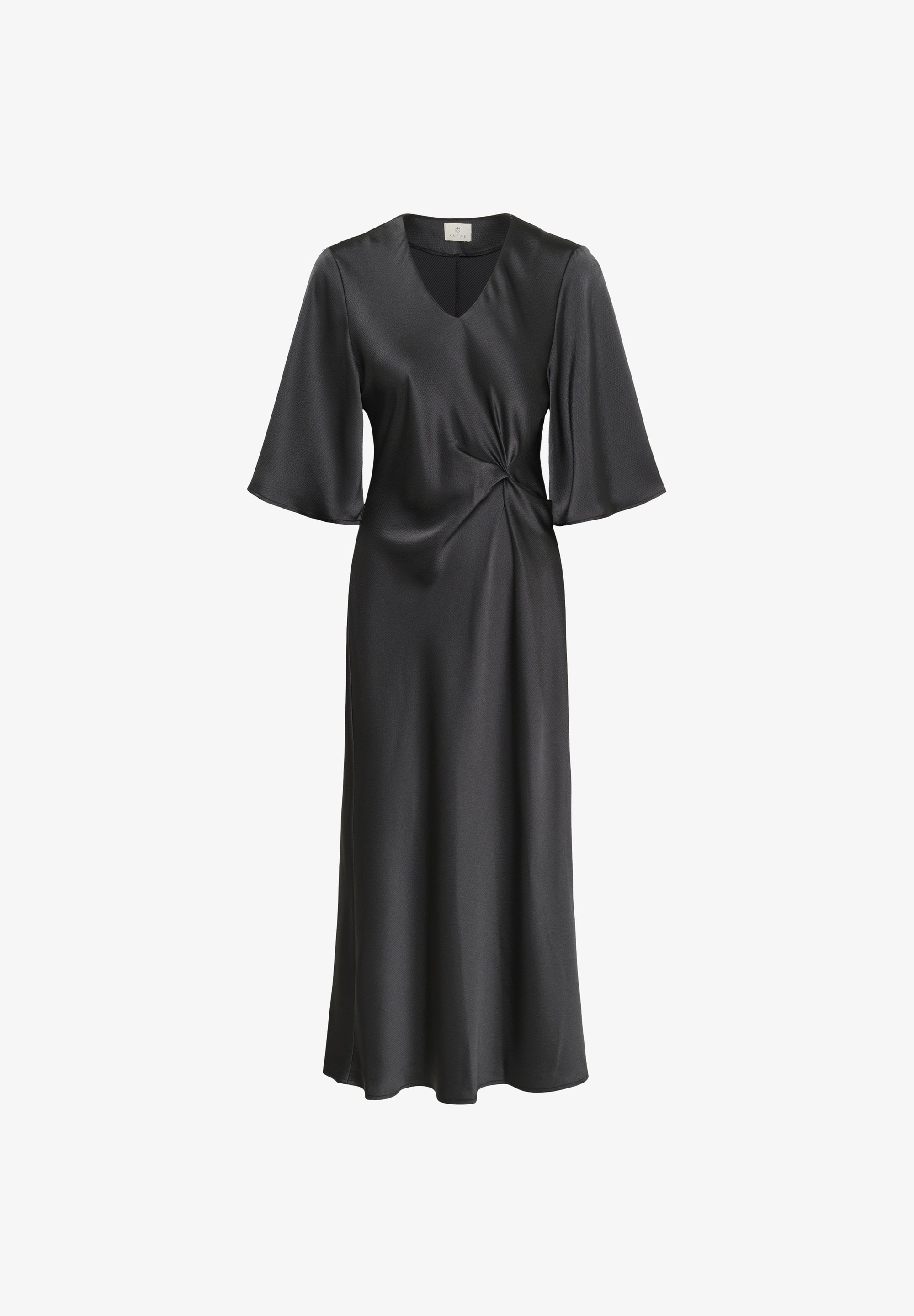 Kaffe PRISTINE - Sukienka maxi - czarna ostryga