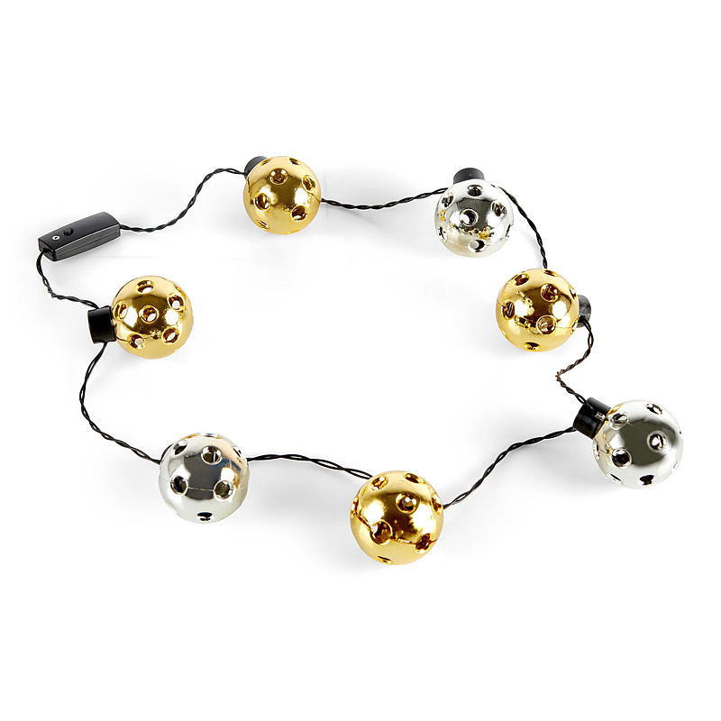 Giform Chain diskokugler med LED-lys