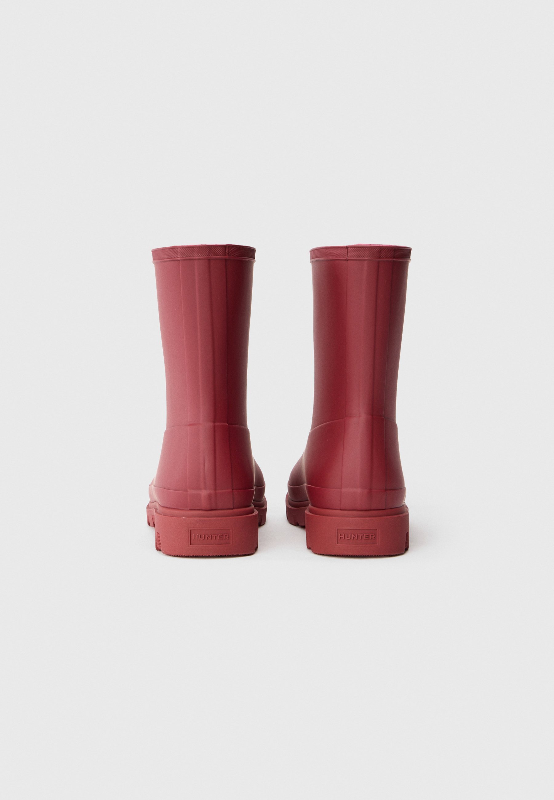 Hunter ORIGINAL DOWNPOUR SHORT UNISEXE - Bottes en caoutchouc - merlot