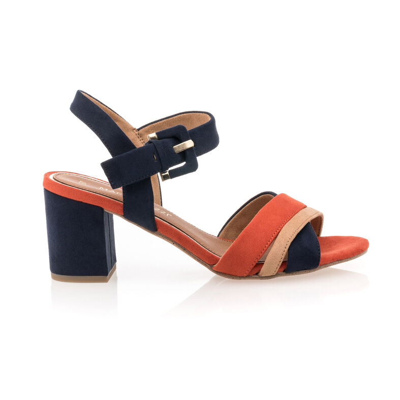 Blauwe sandalen/open teenschoenen voor dames