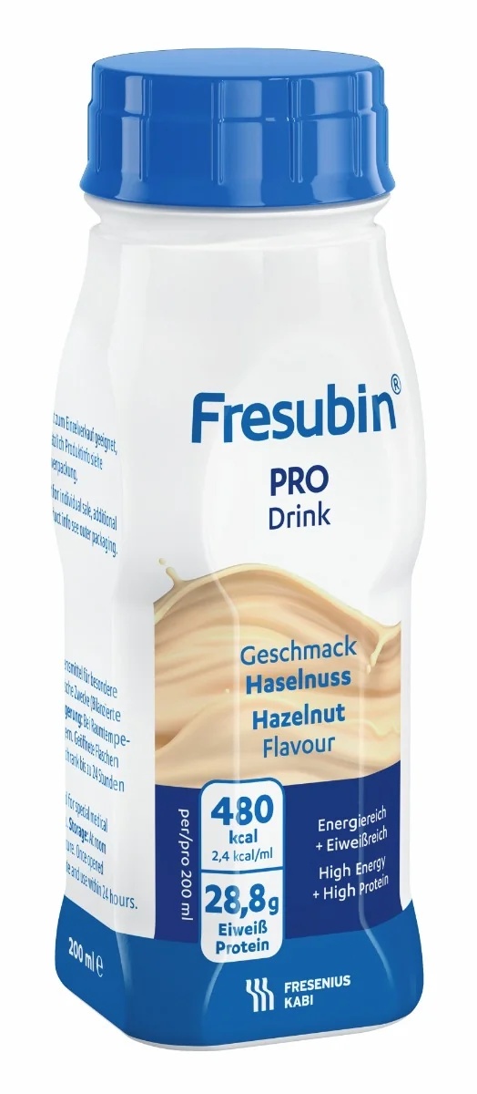 FRESUBIN Fresubin Pro Drink hazelnoot 4 flessen x 200 ml