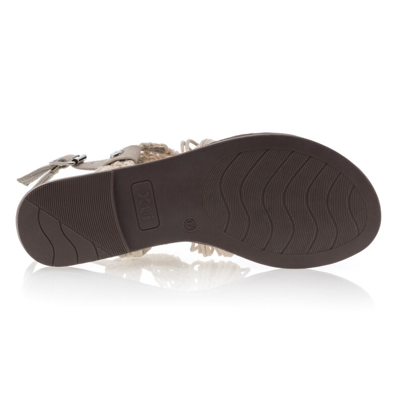 Beige sandaler / sko med åpen tå til dame