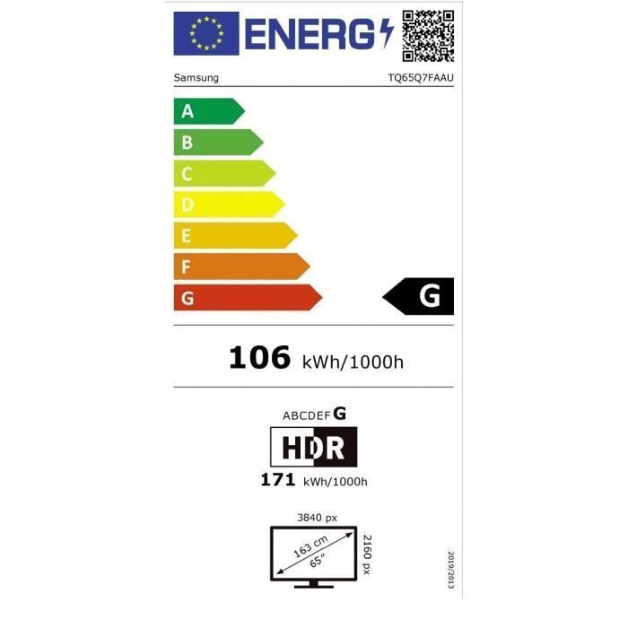 Samsung TQ65Q7FA - Televisor QLED de 65