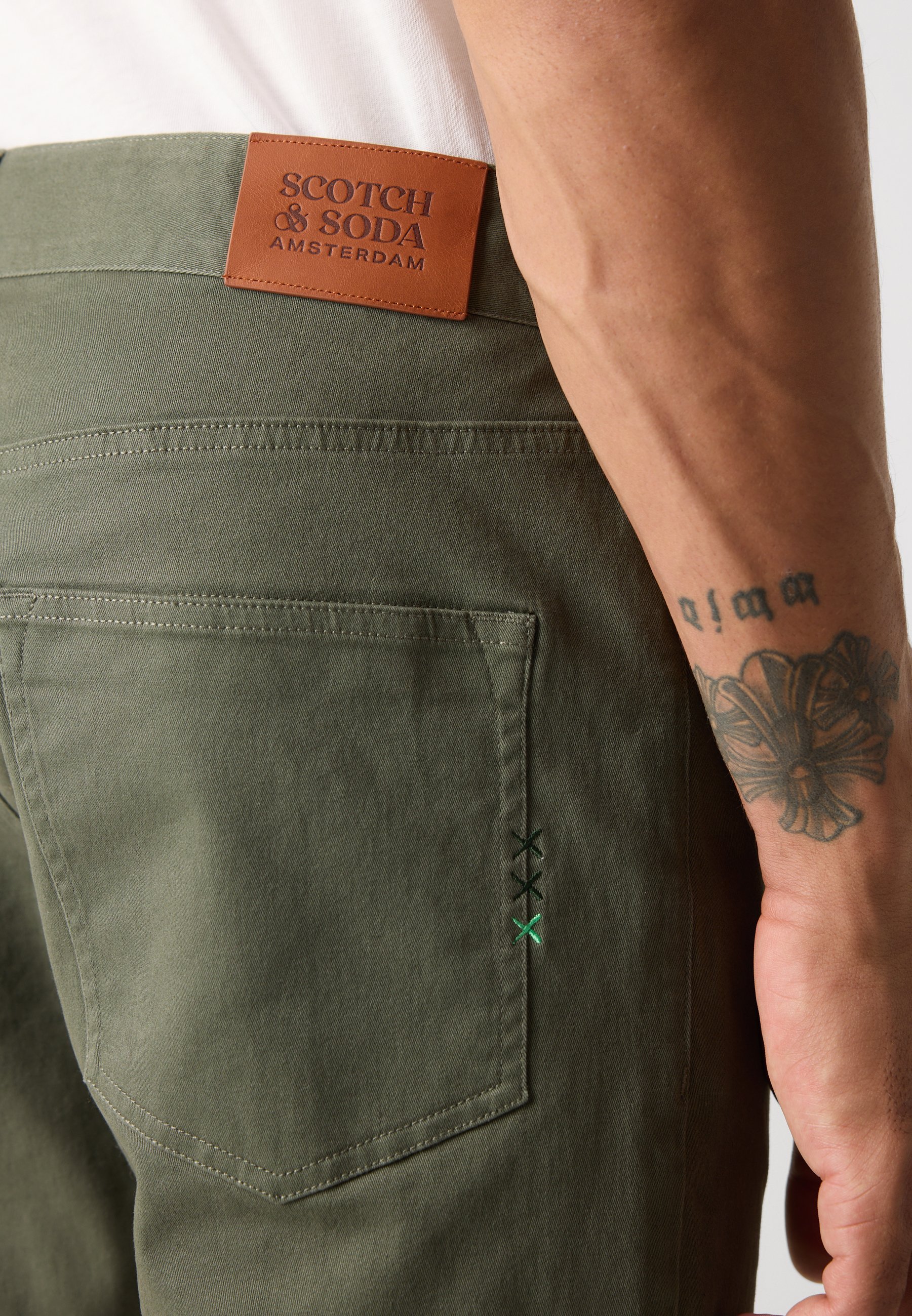 Pantalon Scotch & Soda RALSTON SLIM FIT 5 POCHES - thym
