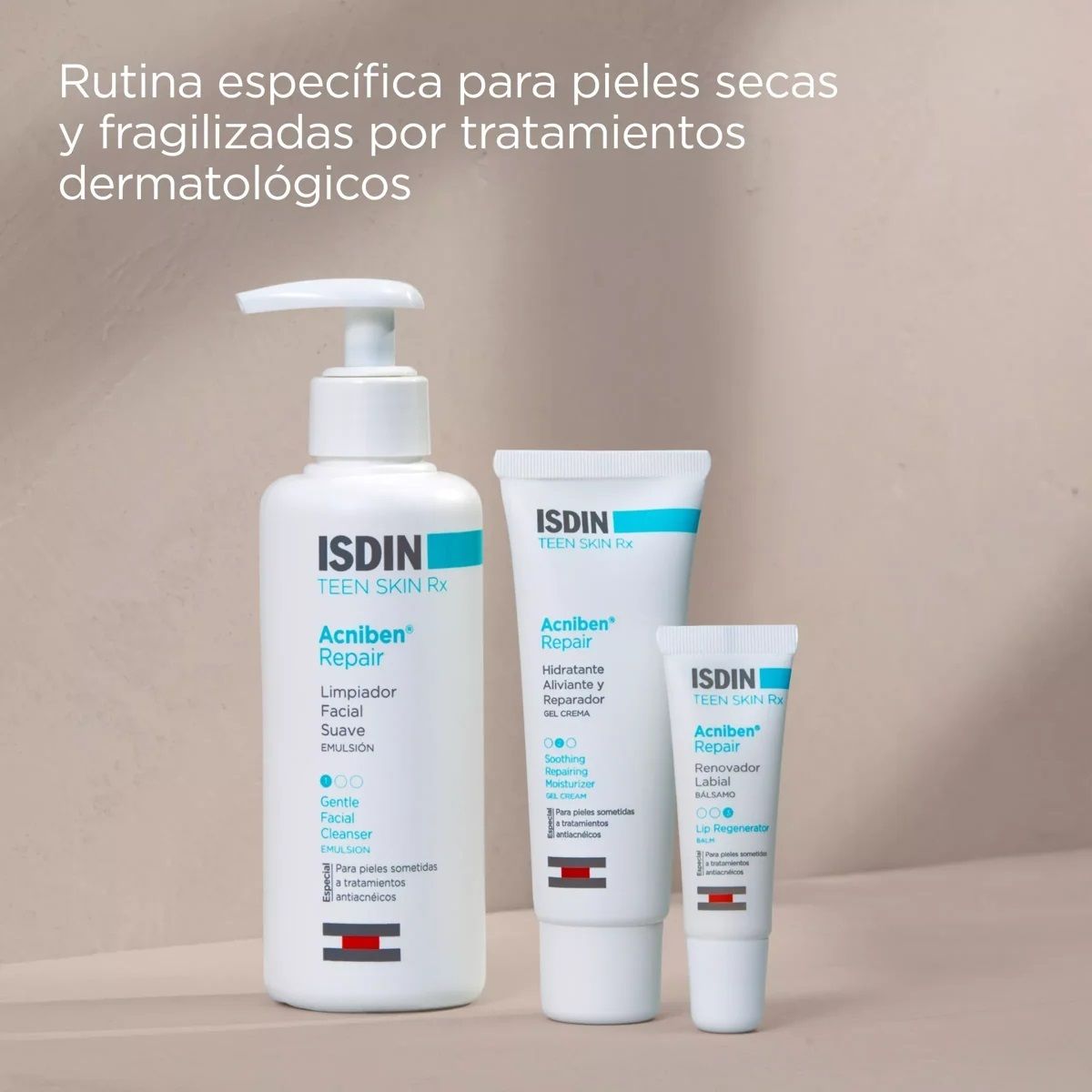 „Acniben Repair RX“ lūpų atnaujinamasis balzamas Vaistinės lūpų priežiūra