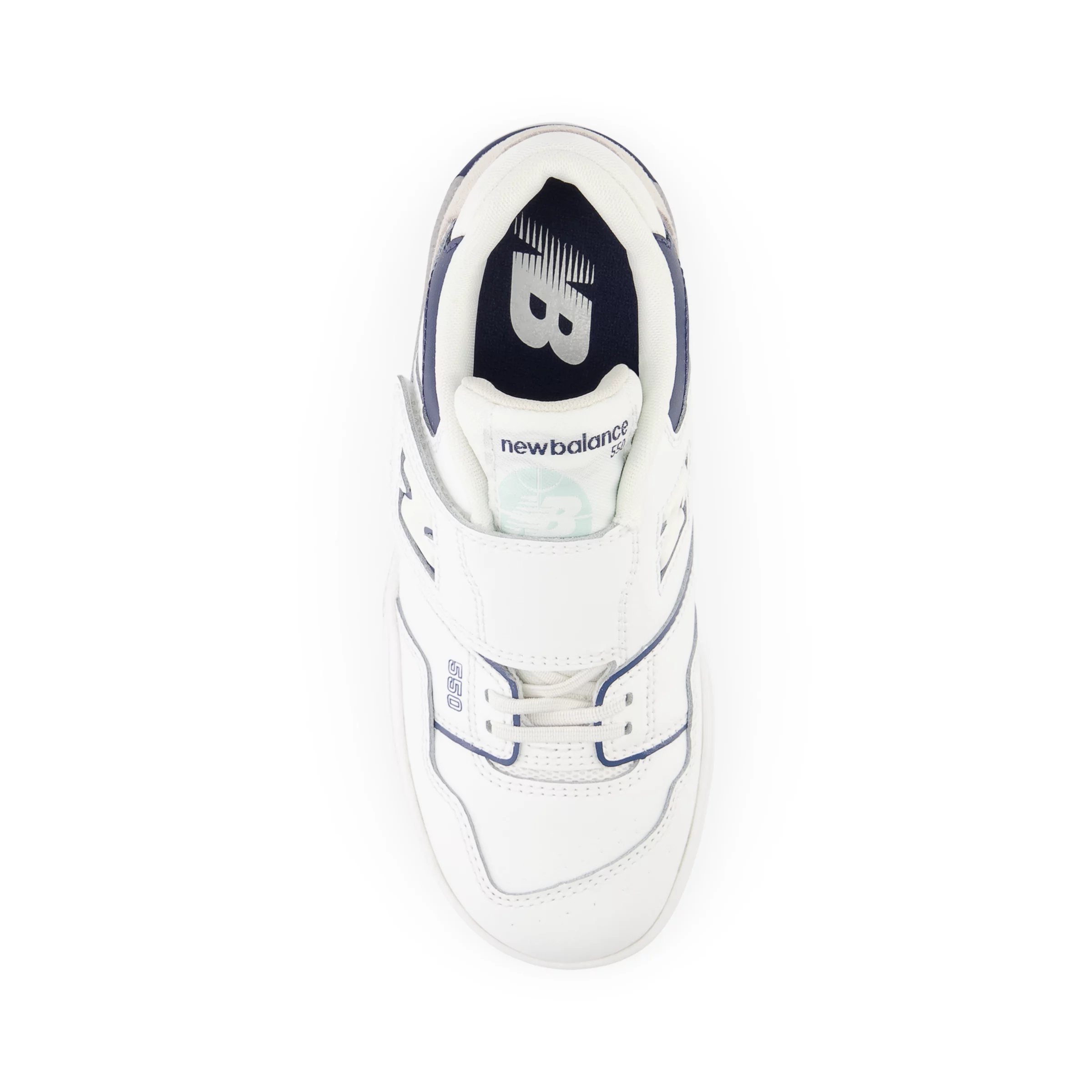 550 Bungee Lace with Top Strap White con nb navy e winter fog