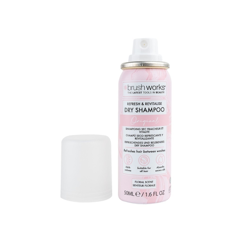 Brushworks Shampoing sec Fraicheur Vitalité Format Voyage 50ml