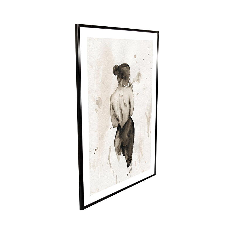 Marco decorativo para el hogar, 50 x 70 cm, negro.