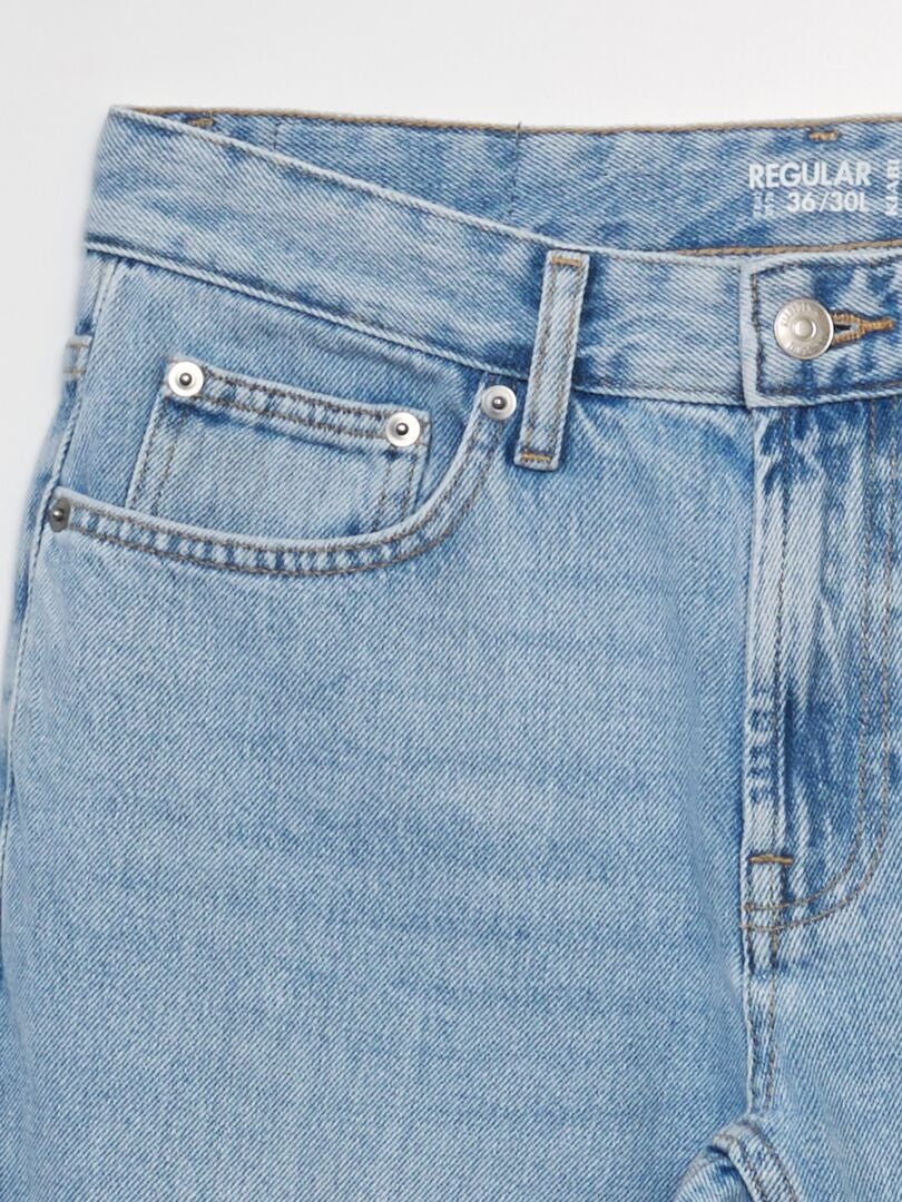 Rechte jeans met 5 zakken - L30 - BLAUW