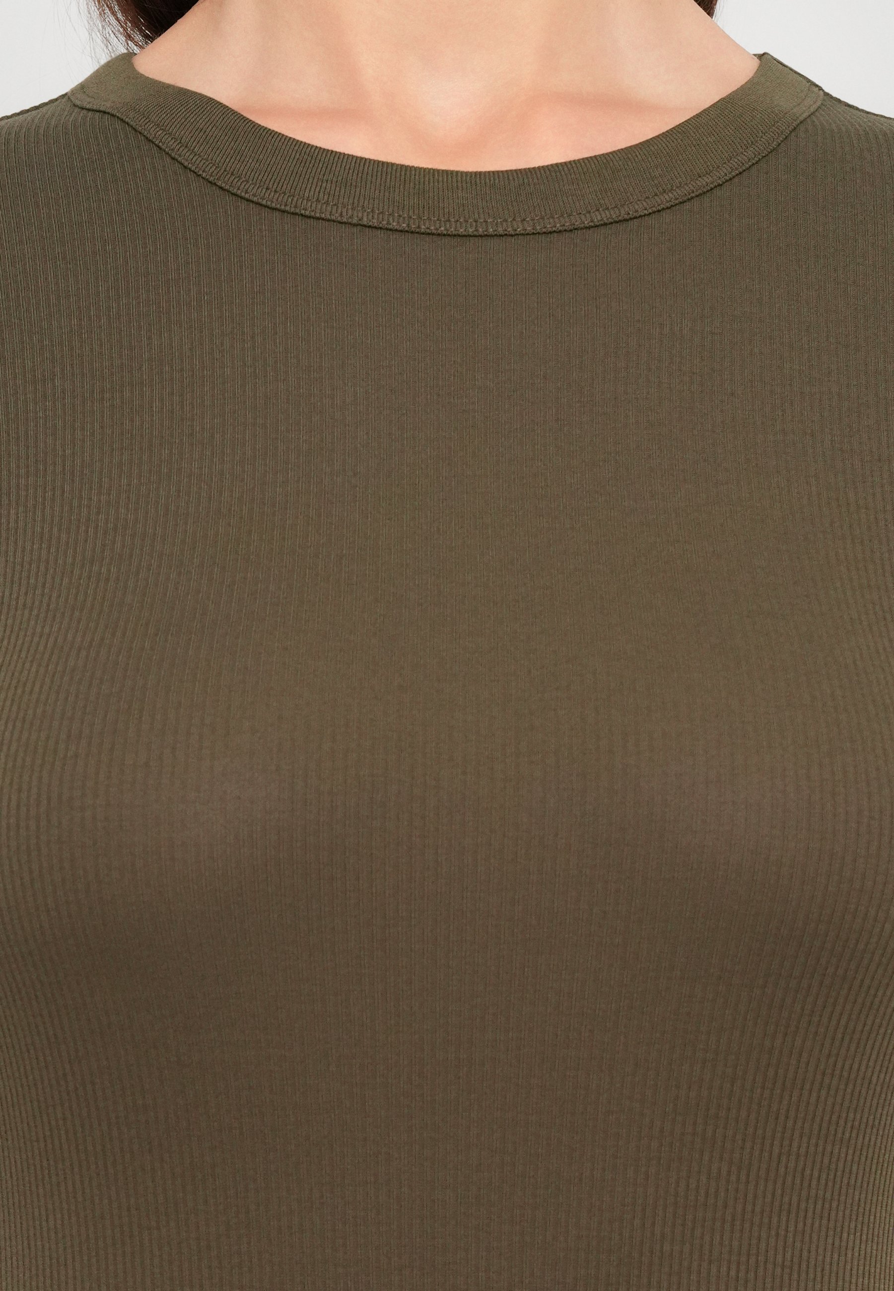 Filippa K FINE TEE - Basic T-shirt - donker kaki