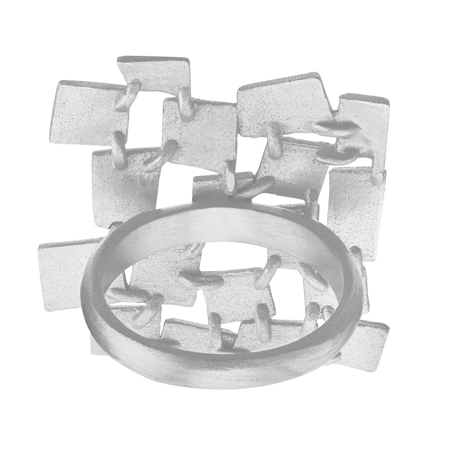 Heideman Bague Partis couleur argent mat