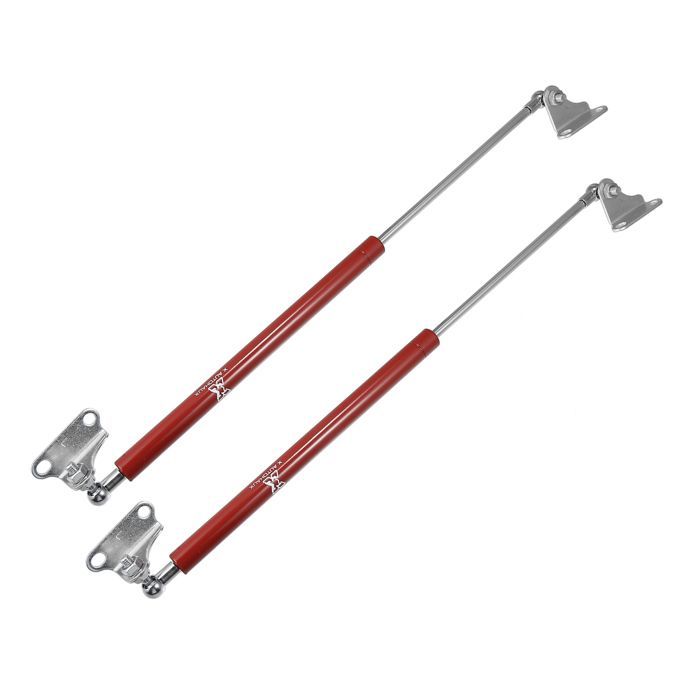AUTOHAUX X Motorhauben-Gasdruckfeder, 2 Stück, 400 N, universelle hydraulische Gasdruckfeder mit schwarzer Stangenhalterung, 50,8 cm lang, für Pkw und Wohnmobile