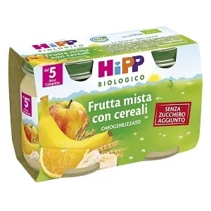 HIPP Bio-Fruchtpüree aus einer Mischung aus Früchten und Getreide, 2 x 125 g