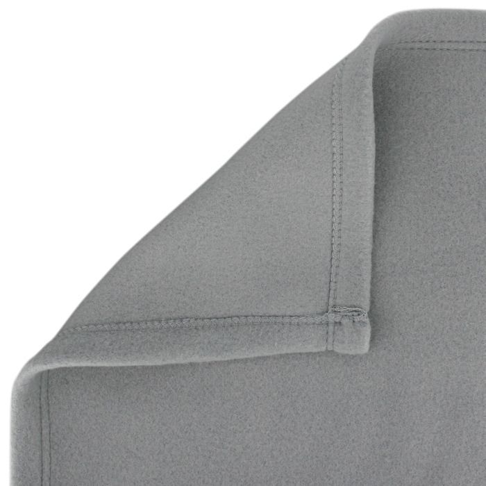 Coperta in pile 220x240 cm Isba Grigio Acciaio 100% Poliestere 320 g/m2 ignifuga