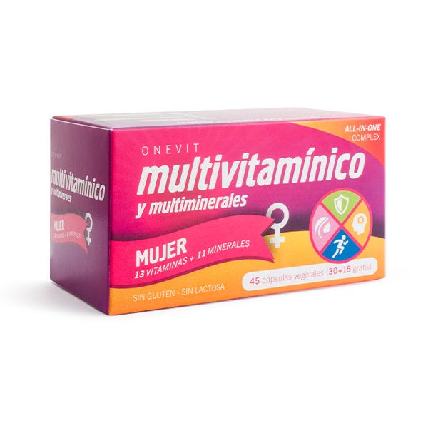 Onevit multivitamin pro ženy 45 rostlinných kapslí | 45 jednotek