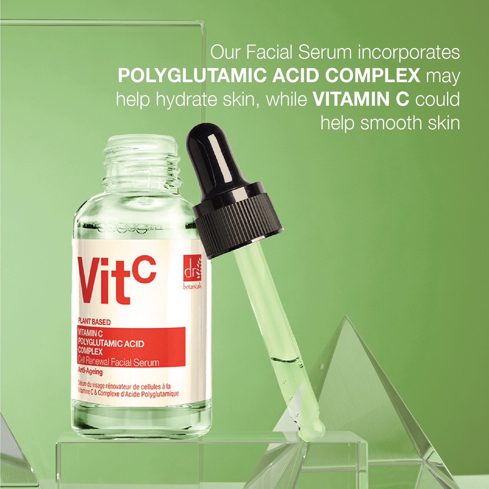 Posvetljevalni serum za obraz z vitaminom C in poliglutaminsko kislino Serumi