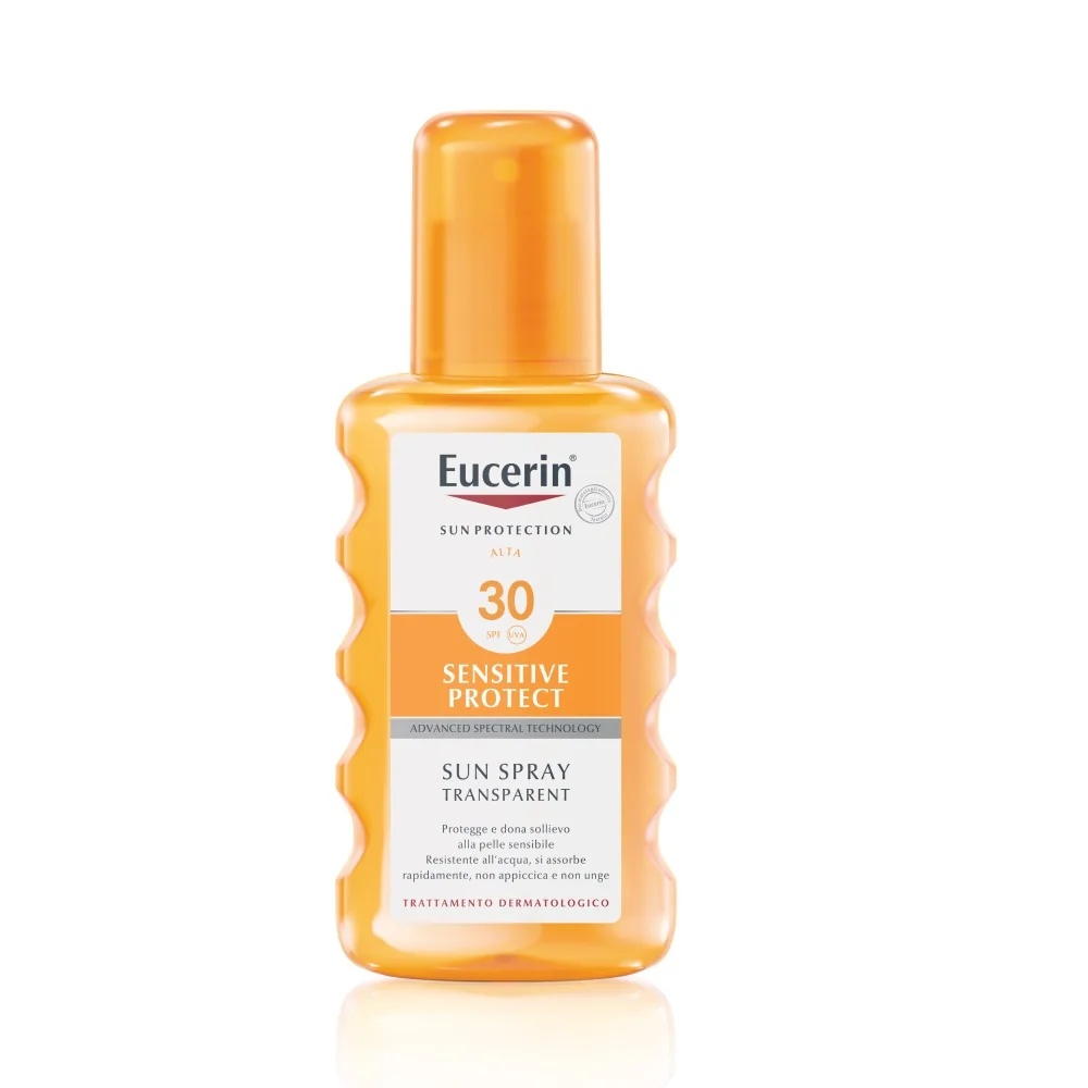 EUCERIN Protector solar en spray transparente SPF 30 200 ml con protección solar