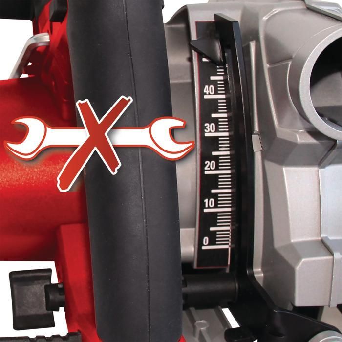 Einhell Scie circulaire 165mm TE-CS 165 (1200 W, Poignée supplémentaire, Adaptateur pour aspiration) Livré avec lame 24 dents
