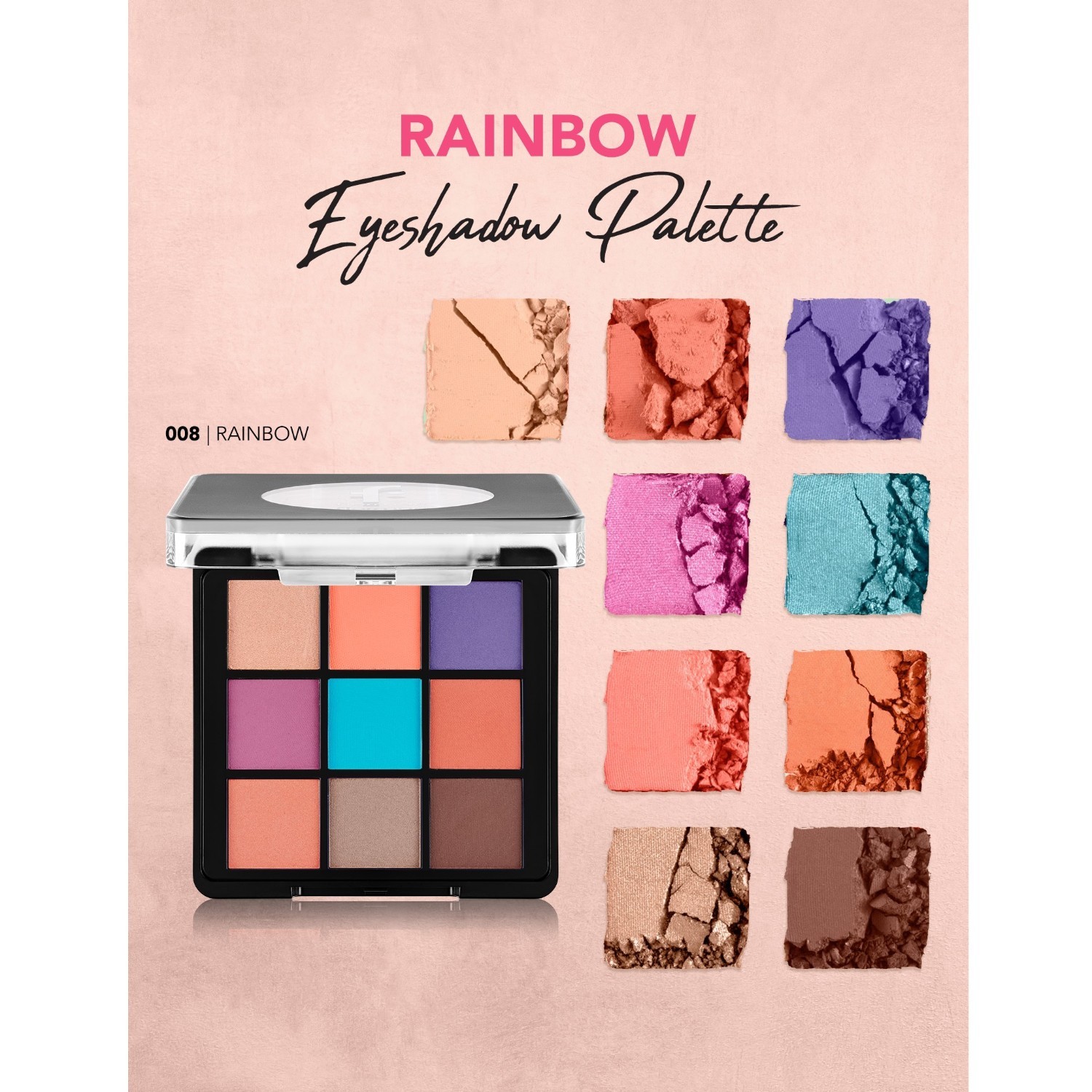 Flormar sjenilo za oči PLT NP-008 Duga - 9 g