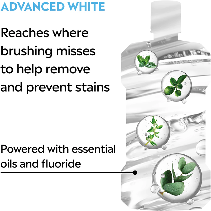 Listerine Advanced White Mild Taste Whitening Mondspoeling