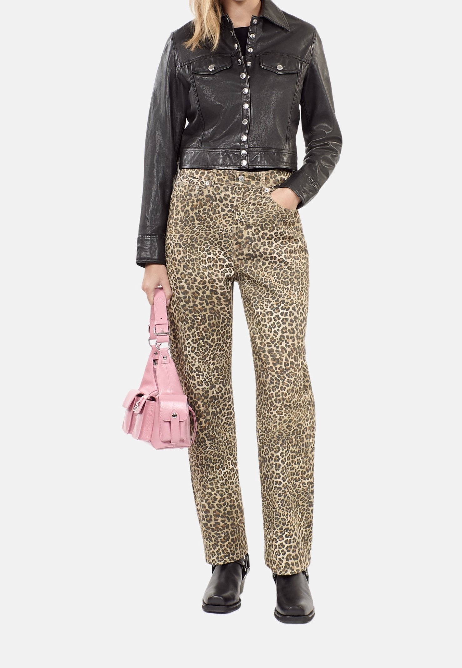 The Kooples jeans met rechte pijpen - bruin