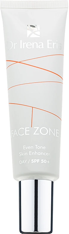 Creme facial antirrugas com cor Dr. Irena Eris Face Zone, uniformiza o tom da pele, FPS 50+.