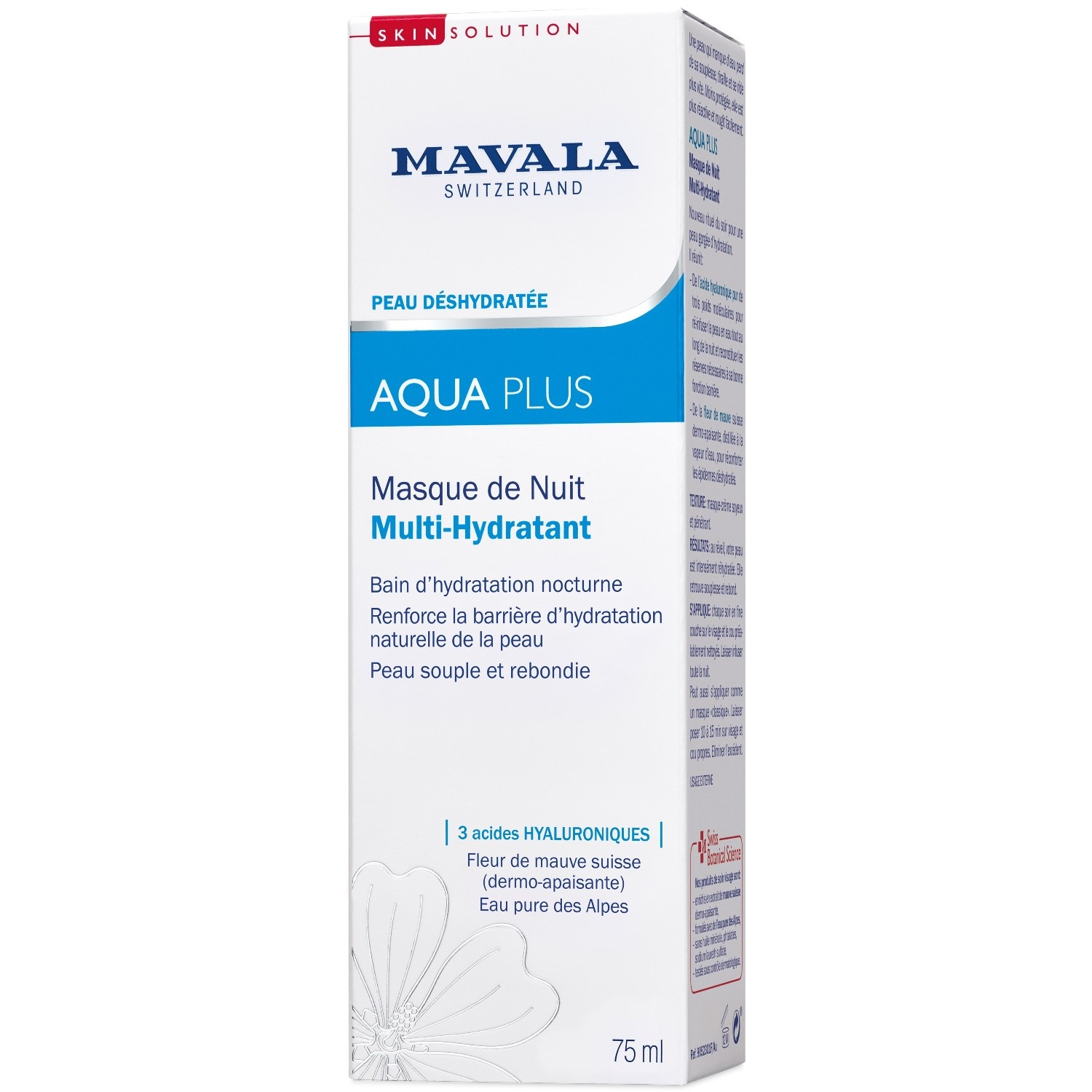 Mavala AQUA PLUS Masque de Nuit Multi-Hydratant