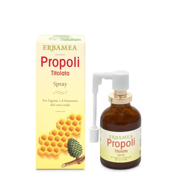ERBAMEA Erbamea Propolis Getitreerde Keelspray 30ml Voor Keelcomfort