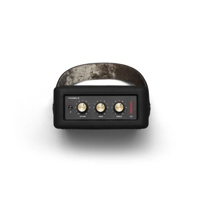 MARSHALL STOCKWELL II - Enceinte portable sans fil - 20h d'autonomie - Bluetooth 5.0 - Black and Brass